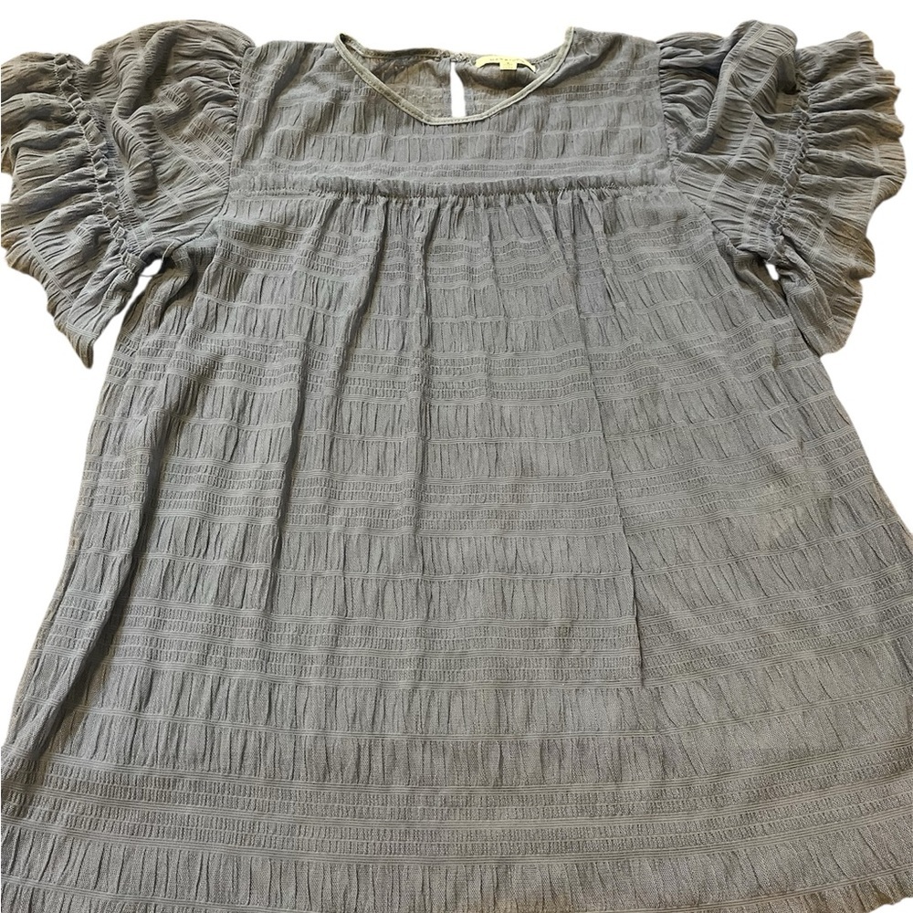 Max Studio Women’s Sheer Light Weight Light Purple Blouse